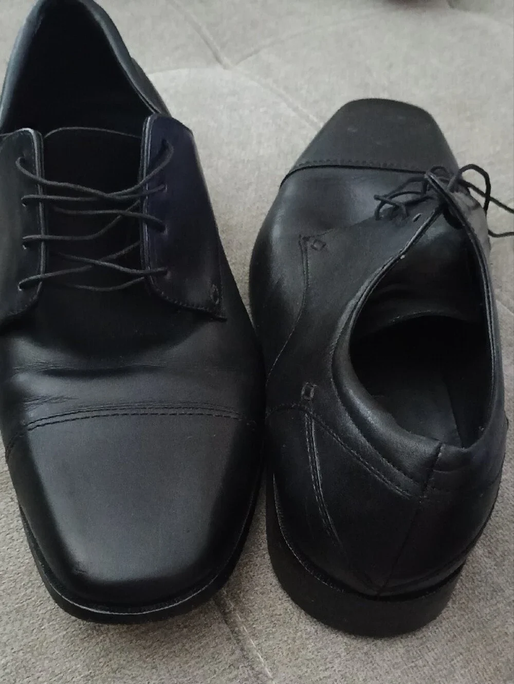 Florsheim Black Leather Derby Lace-Up Oxford (210)